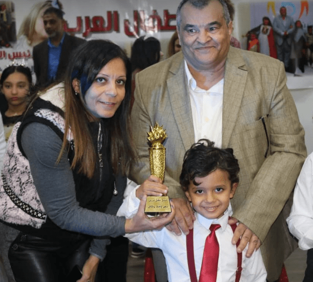  “يس وليد زكى ” افضل طفل عربى من صغار السن بمهرجان ملكات الموضة للاطفال العرب