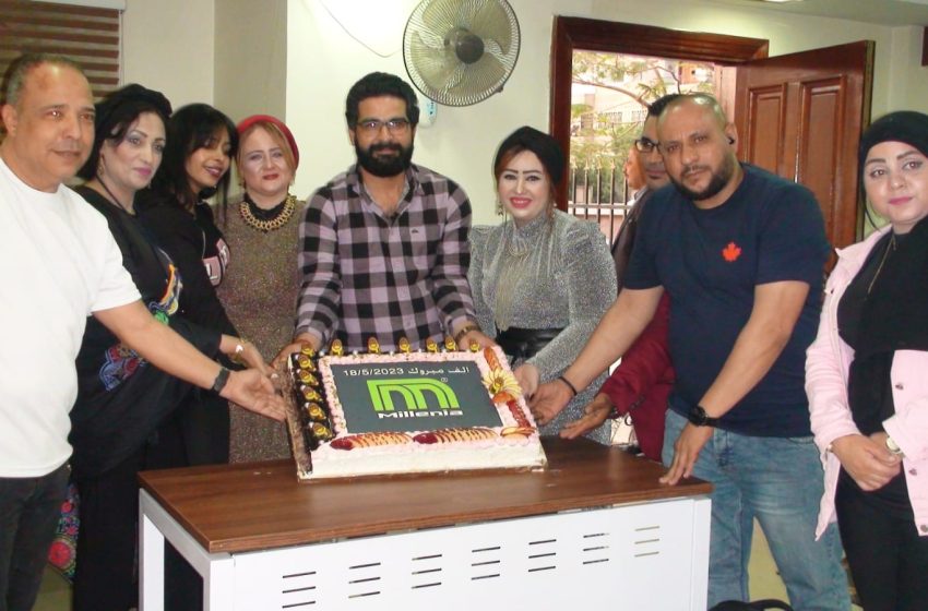  سيمو الابراشى وشيماء الجمل دويتو اعلامى متميز اقتحم عالم الميديا بافتتاح مؤسسة ميلينيا برودكشن