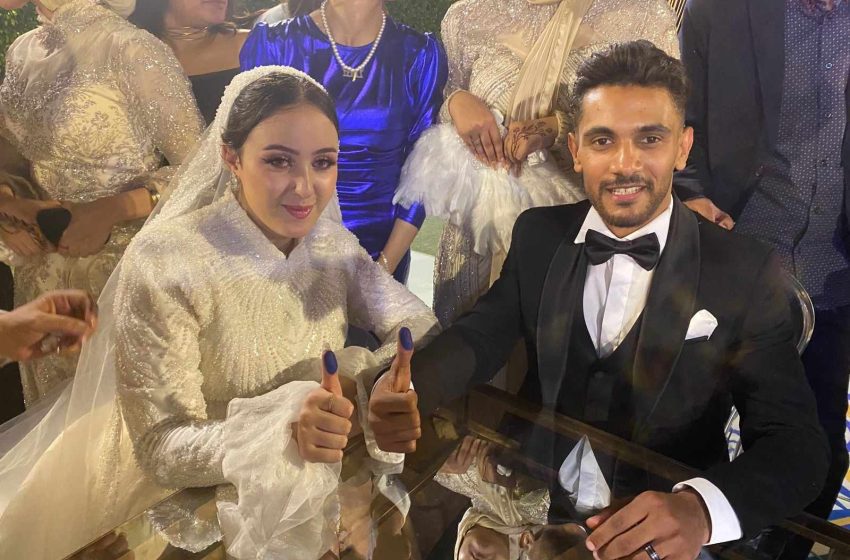  تهنئة بالزفاف السعيد للعروسين  “نوران وعبد الرحمن” 