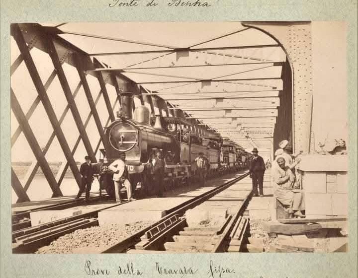  كوبري بنها ( القديم الاول) اول كوبري للسكك الحديدية شيد في مصر